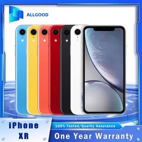 Original Apple iPhone XR US Version Unlocked - 6.1" Liquid Retina, A12 Bionic, Face ID, 64G 128G 256G, 4G LTE SmartPhone
