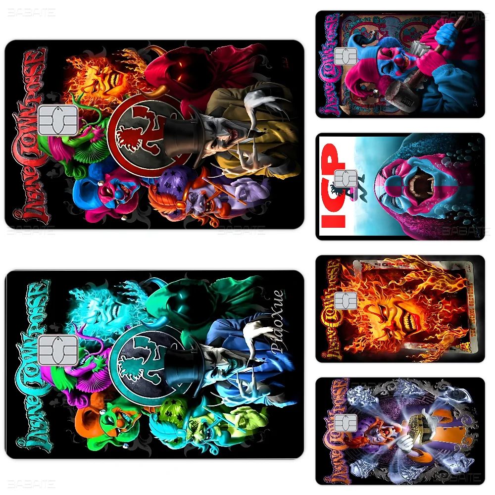 مجنون مهرج بوسي الفرقة مختلف أنيمي البنك بطاقات الائتمان حافلة تمرير ملصقات بارد الديكور ملصقات مقاومة للماء جمع اللعب