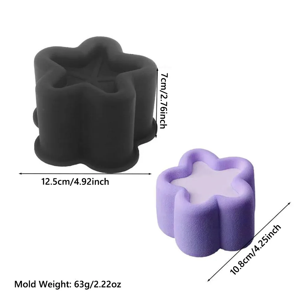 

Flower Shape Silicone Baking Moulds Heart Shape Fondant Mold Mousse Cake Mold Star Shape High-Quality Material Kitchen Tool