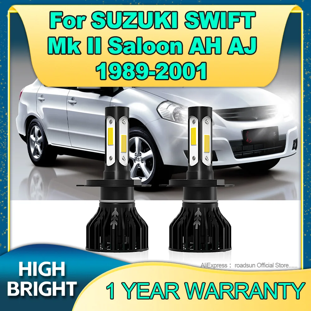 

180W LED H4 Car Headlight Bulbs Auto Light 6000K For SUZUKI SWIFT Mk II Saloon AH AJ 1989-1995 1996 1997 1998 1999 2000 2001