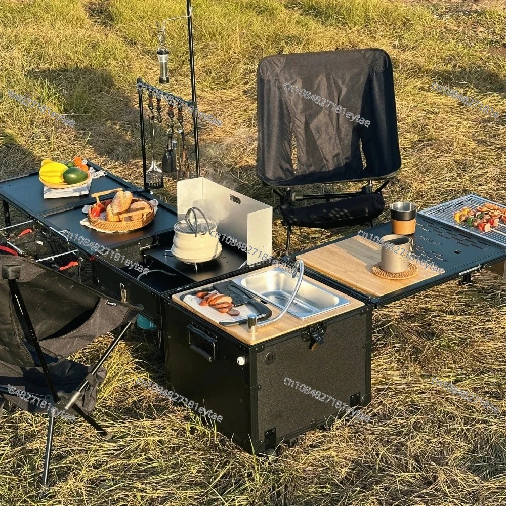 Camping Outdoor Camping Storage Folding Car Organizer Multifunctional Portable Storage Case Kitchen