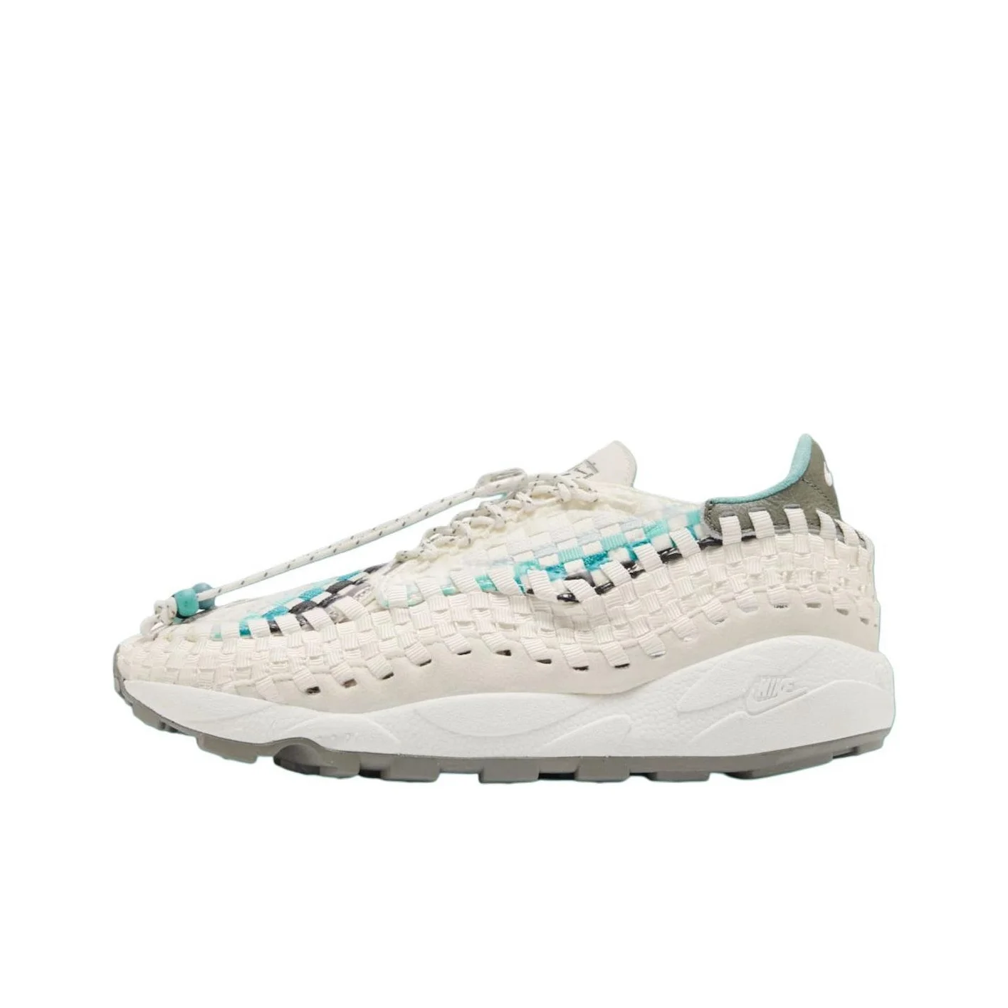 Nike Air Footscape Slip Resistant Abrasion Resistant Low top Casual Shoes Women's White Green HM5656-110