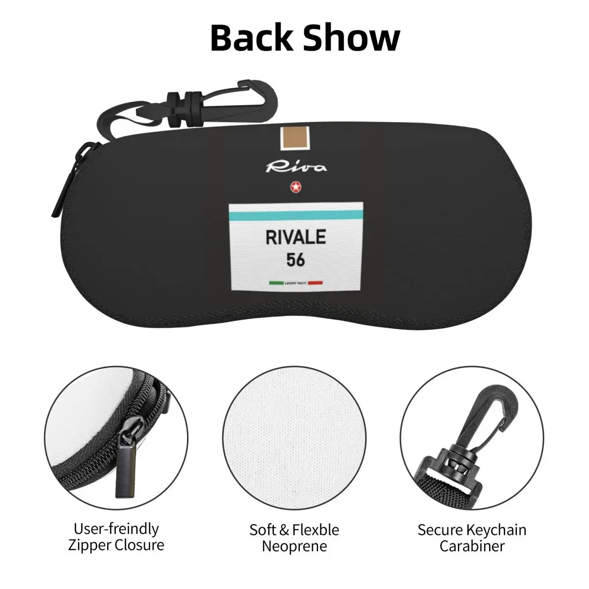 ريفالي ريفا أكواراما إيطاليا الفرنسية ريفييرا موناكو خمر شل نظارات صندوق النظارات الشمسية النساء الرجال لينة حقيبة نظارات الحقيبة