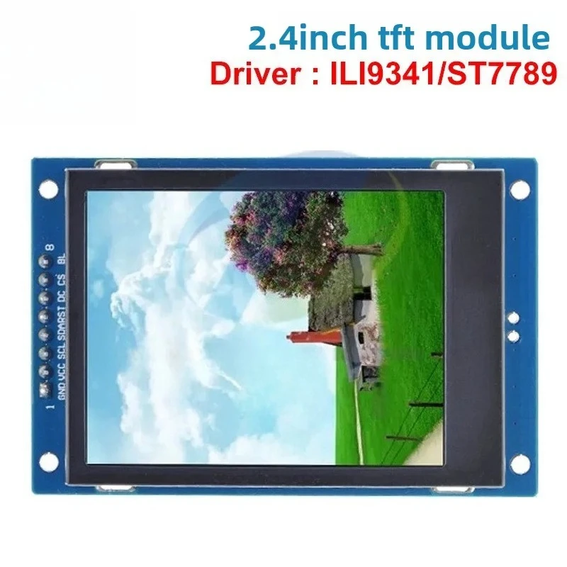 2.4-inch TFT LCD Display Screen 240x320 Full-color IPS Module ST7789 SPI Interface High-Definition Stable Small Screen for Elect