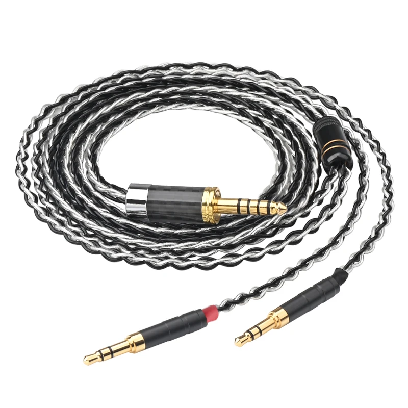 Ataudio hifi kopfhörer kabel 4,4 2. 0 2,5mm xlr symmetrisch zu 2 buchse stereo 6,35 mdr z7 upgrade headset kabel für hifiman he1000se 7