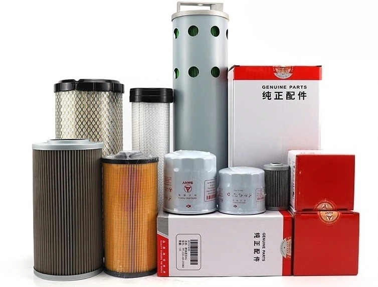 

For Sany Excavator SY55 60 65 75C Machine Filter Diesel Filter Hydraulic Oil Diesel Air Filter Maintenance Accessories