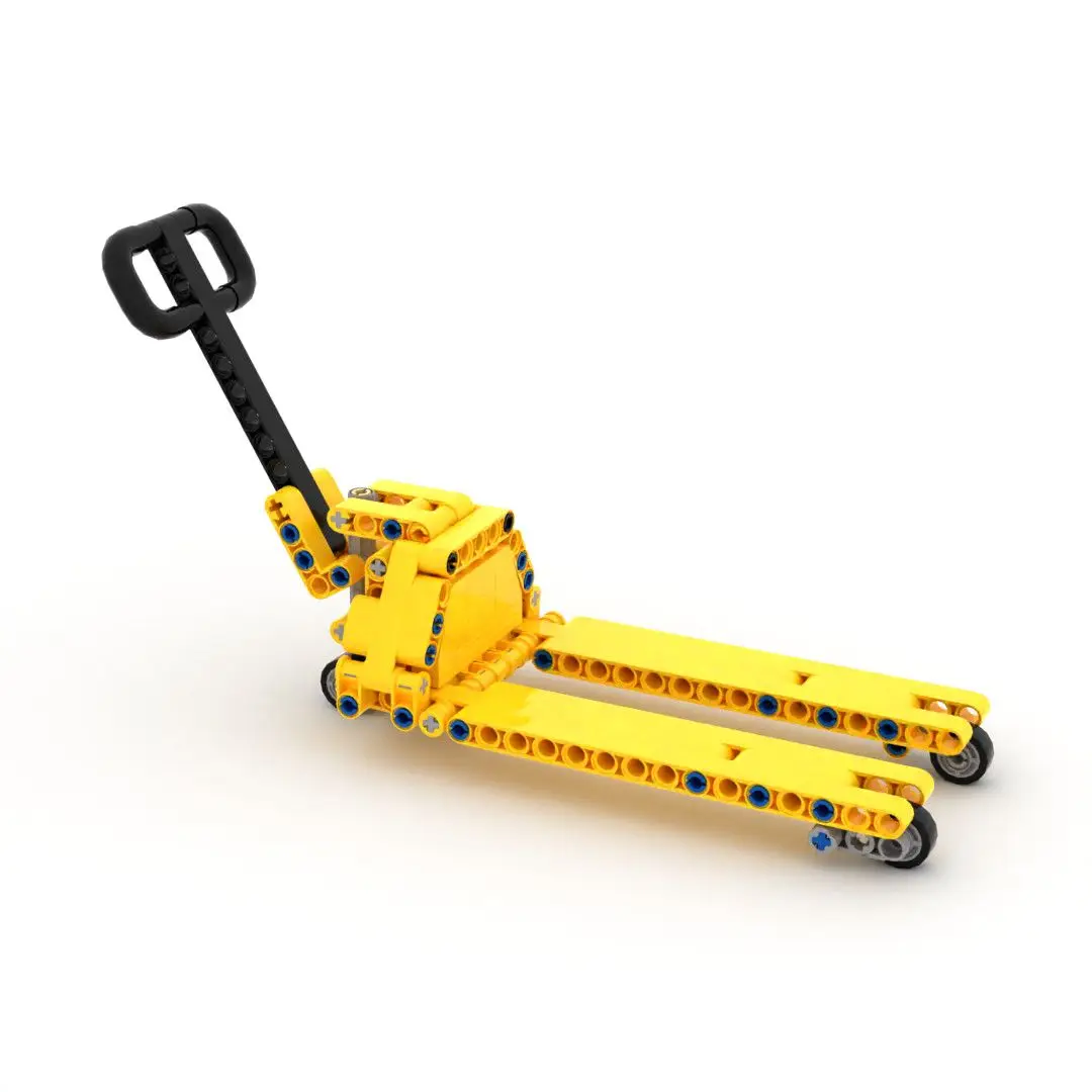 MOC Mechanical Forklift Truck Kit, Technical Building Blocks Engineering Model, STEM Toy Gift