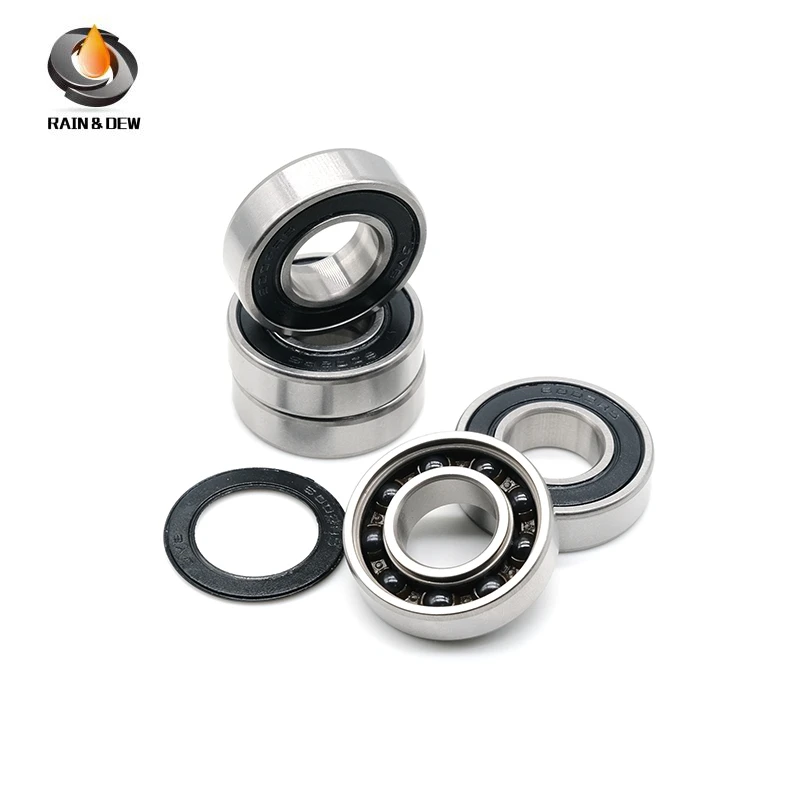 1PCS 6002RS CB Hybrid Ceramic Si3N4 ball 15x32x9mm Deep Groove Ball Bearing 6002RS CB For Bicycle Parts