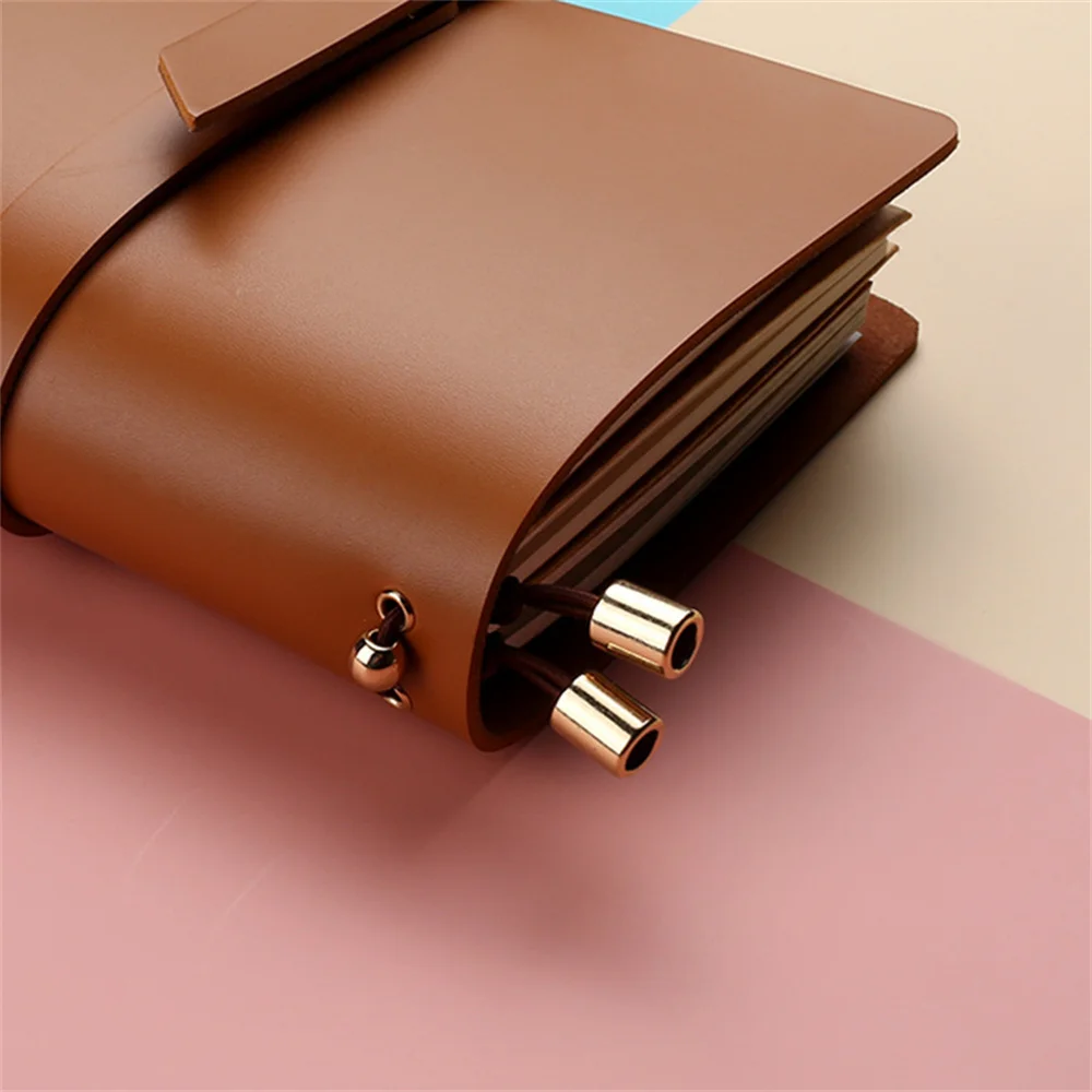 2022 New PU Soft Leather Notebook Leather Cover Soft Cover Paper Planner Journal Student Stationery Business Diary Record Book