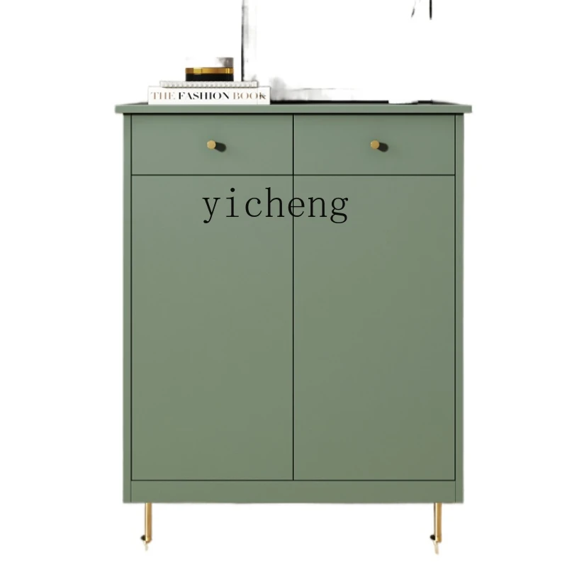 

XL Solid Wood Shoe Cabinet Home Doorway Storage Fantastic outside the Province Aisle Elevator Entrance Cabinet