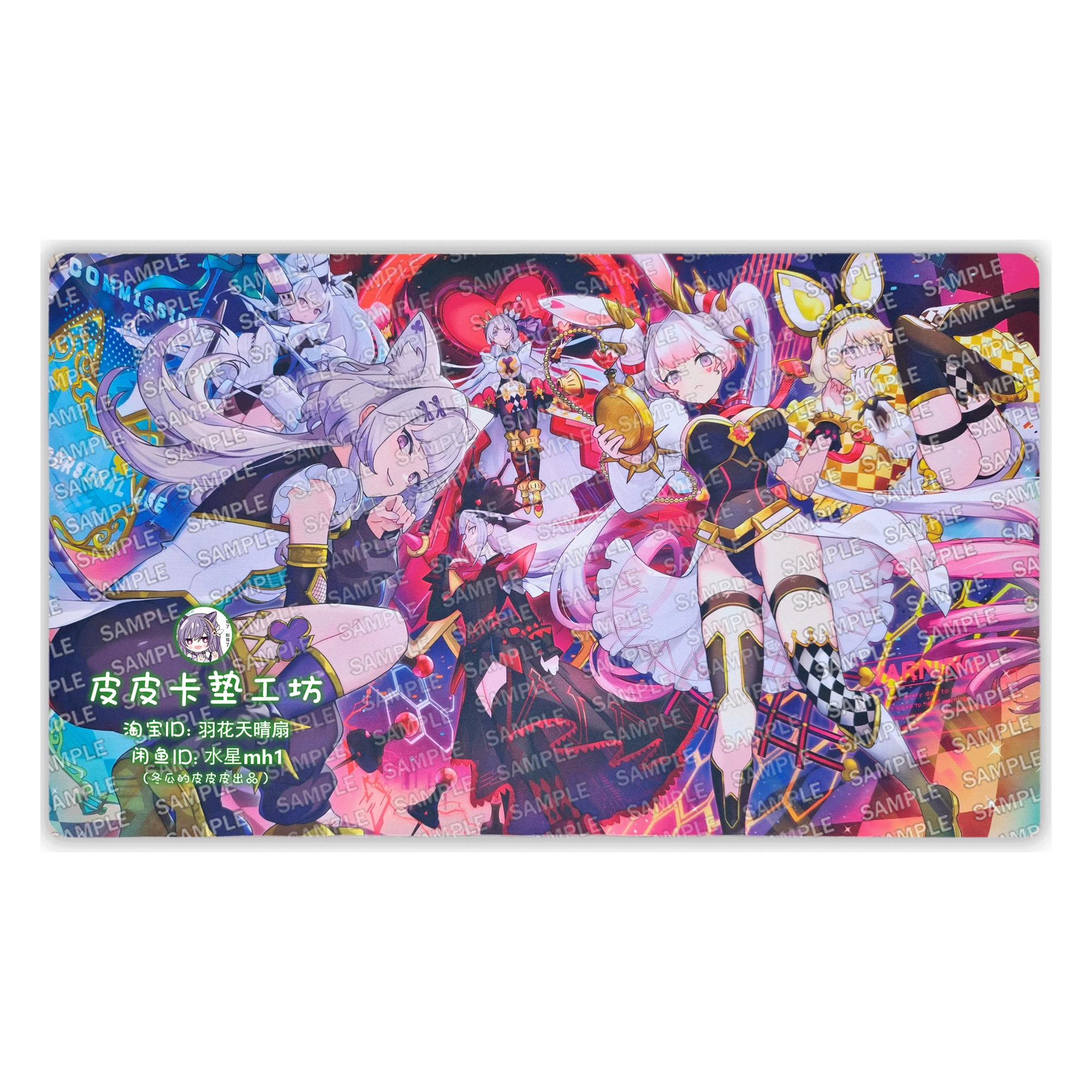 600X350X2Mm Diy يو غي أوه! ماليس الأرنب الأبيض بطاقة معركة حصيرة Ygo لاعب واحد مجلس بطاقة الألعاب بطاقة المعركة وسادة دمى هدايا #1