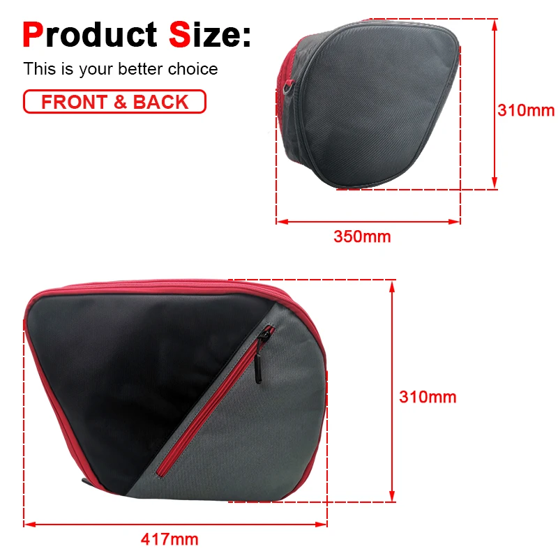 Motorcycle Luggage Bags Expandable Inner Bags Pannier Liner Tool Box Saddle Bag For Yamaha Tracer 9 / 900 GT