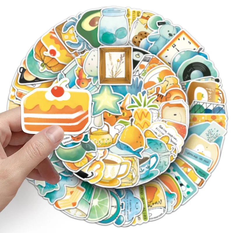 Autocollants décoratifs Graffiti créatifs personnalisés dessinés à la main, 100 pièces