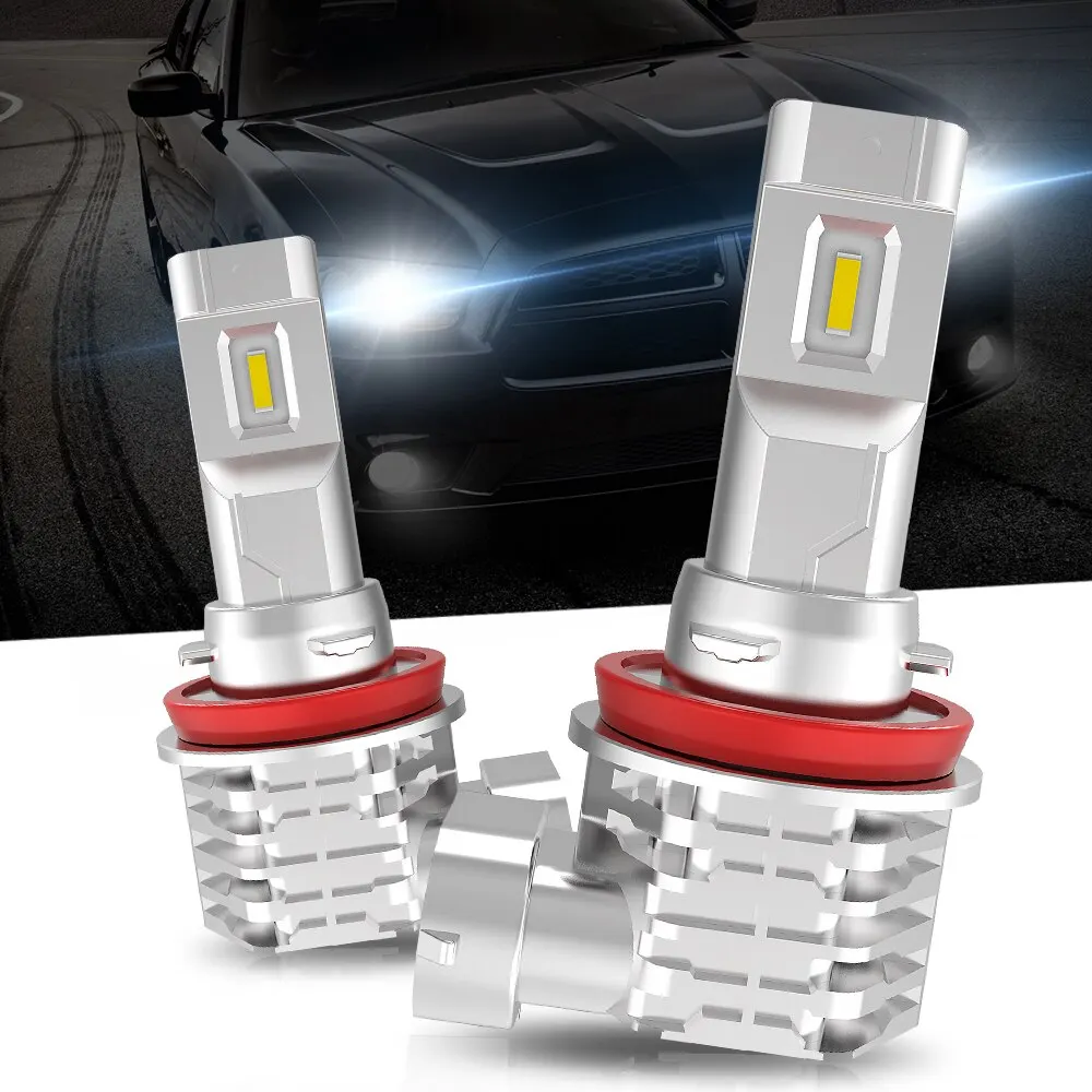 2pcs 4000LM H16JP H11 LED Fog Light Bulbs H10 H8 H9 9006 HB4 9005 HB3 LED 12V DRL Car Daytime Running Auto Lamp 6000K White