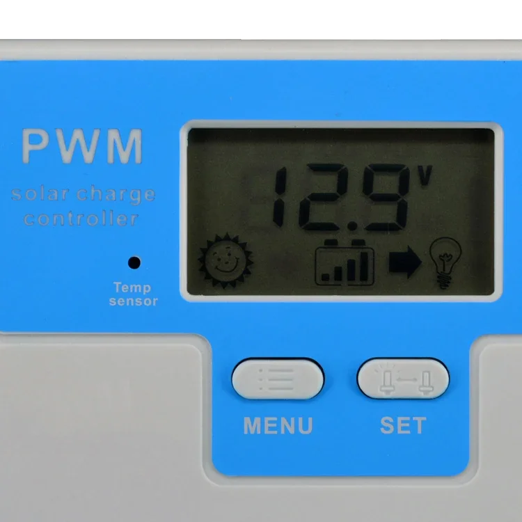 High efficiency 12v 24v 36v 48v 10a 20a 30a intelligent manual pwm solar charge controller