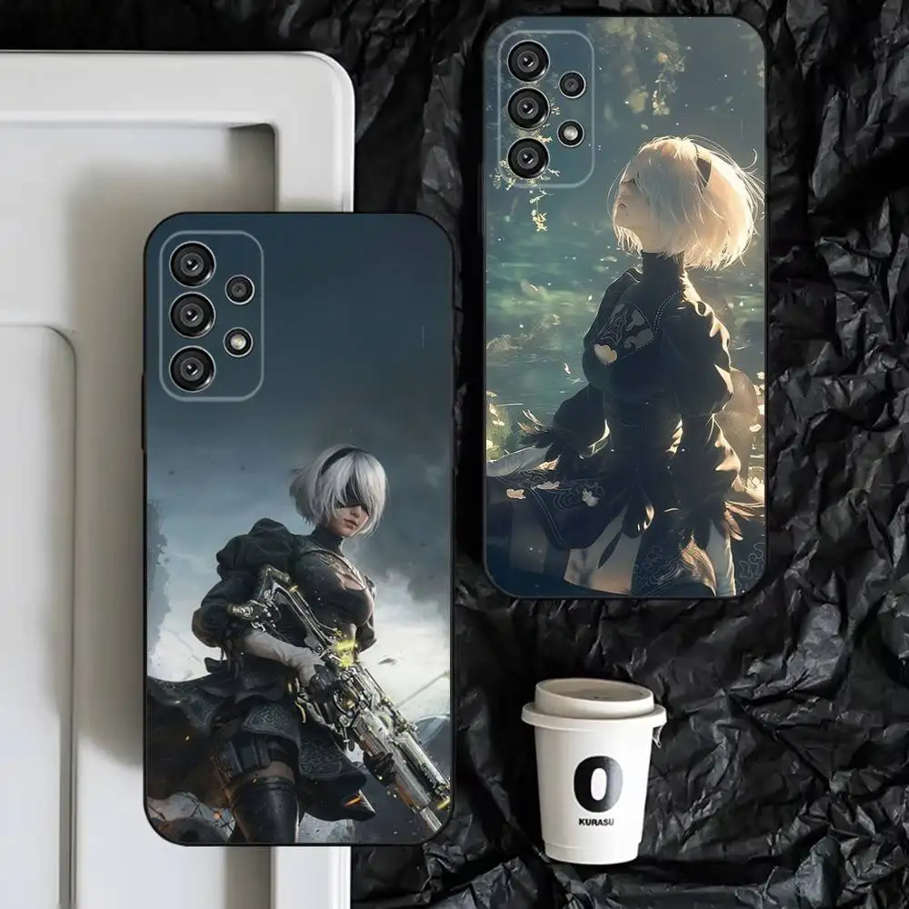 

Game Nier Automata Phone Case For Samsung S25,S24,S23,S22,S21,S20,S10,Ultra,Plus,Lite,FE,Soft Silicone Black Cover