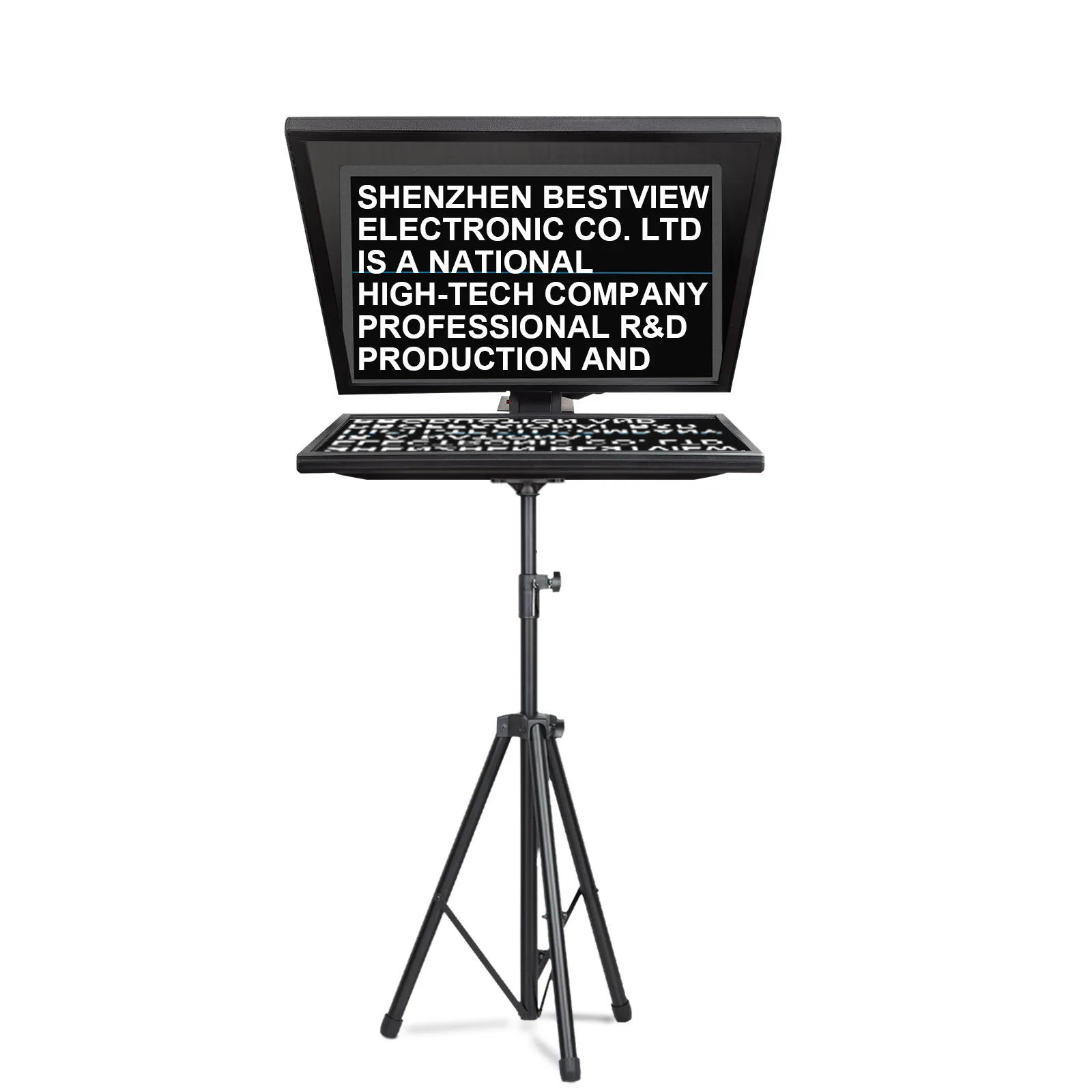 Desview 21.5 Inch Professional Broadcast Teleprompter For Studio And Live Streaming Webcasters And Youtubers