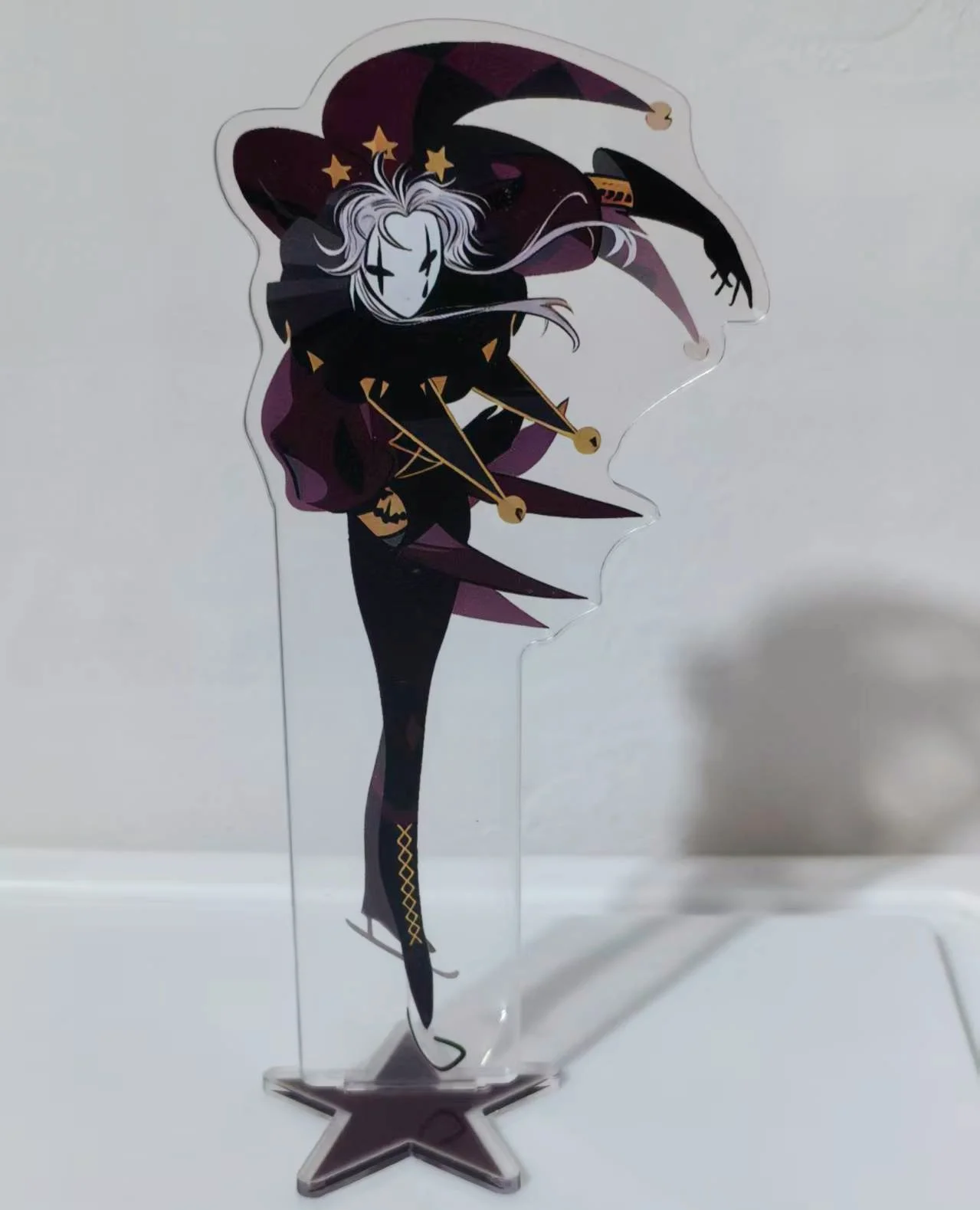 Game The Freak Circus Pierrot Harlequin Figure Acrylic Stands Plate Model Desktop Ornament Decoration Props 10cm image 6