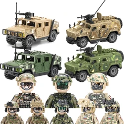 City Police Russian Special Forces Commando Figures Building Blocks Army Soldiers Alpha Armor Car Military Weapons Bricks Toys