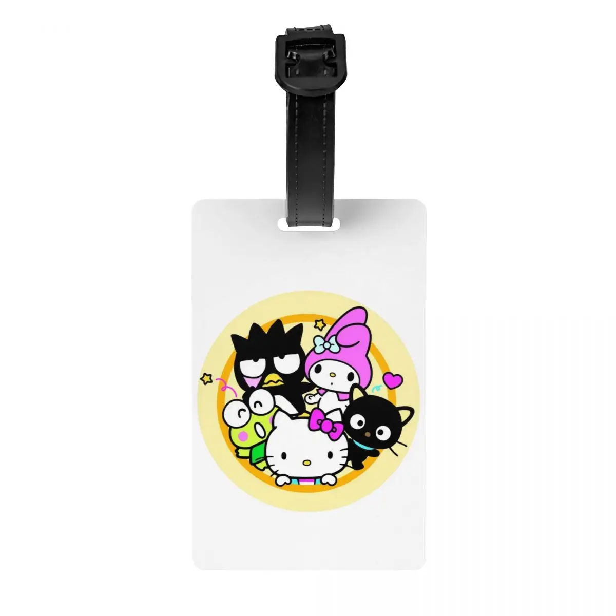 

Изготовленная на заказ багажная бирка с милым мультяшным котом «Hello Kitty And Friends» с именной картой, конфиденциальная обложка, идентификационная этикетка для дорожной сумки, чемодана