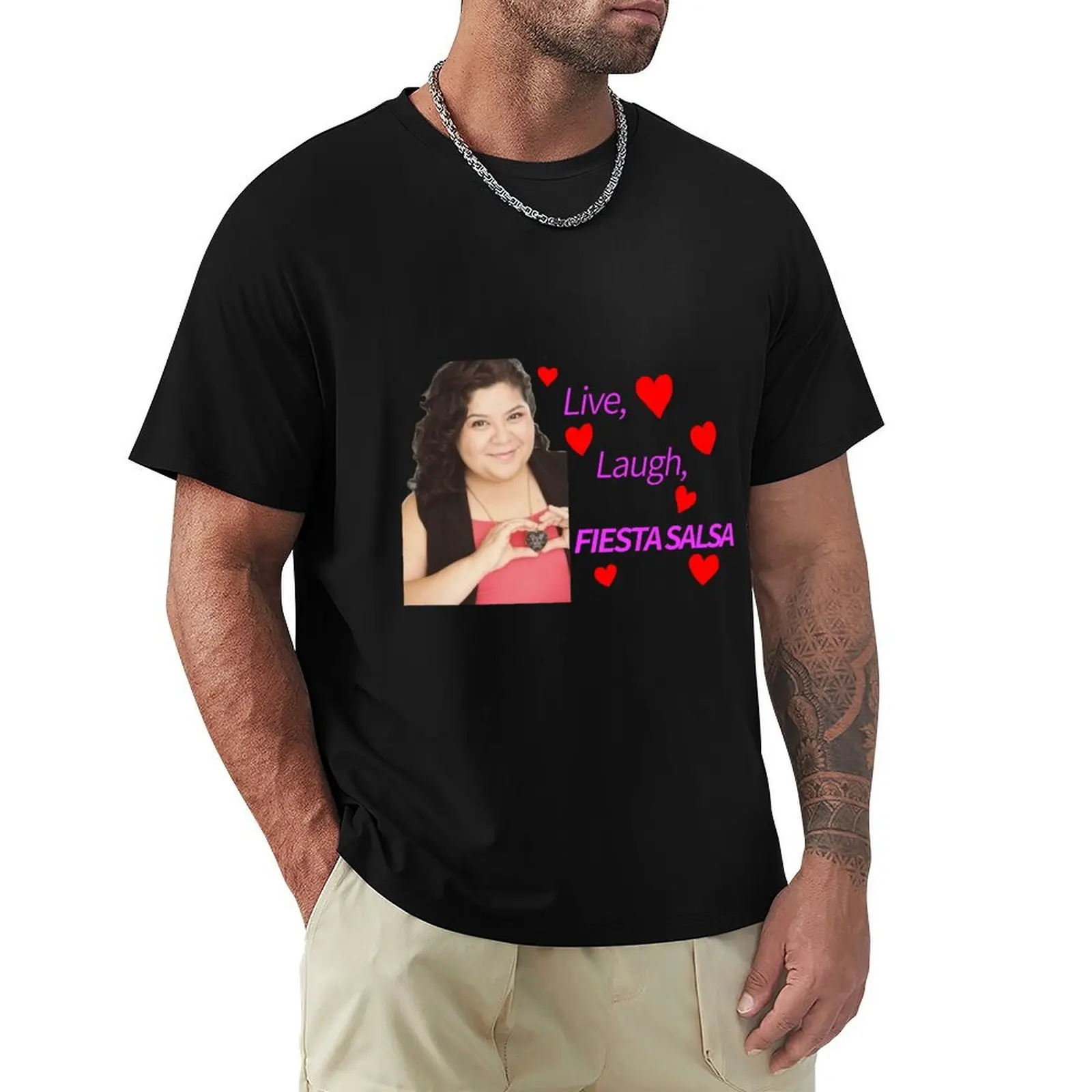 Raini Rodriguez fiesta salsa design T-Shirt Trendy Pattern T-Shirt for Men