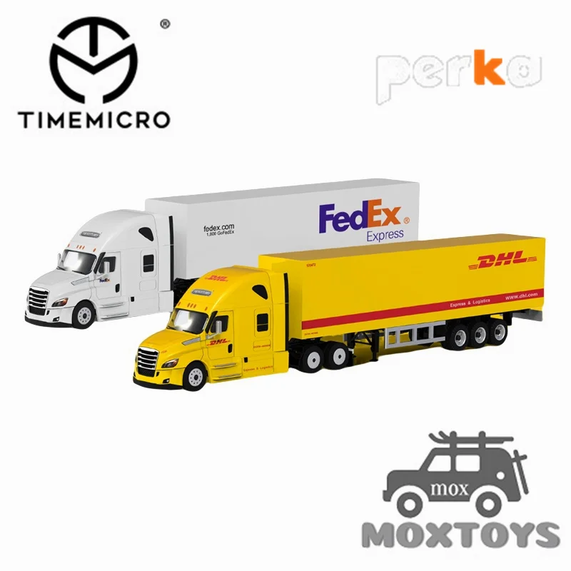 TimeMicro + Perka  1:64 Freiner container truck Limited999 Diecast Model Car