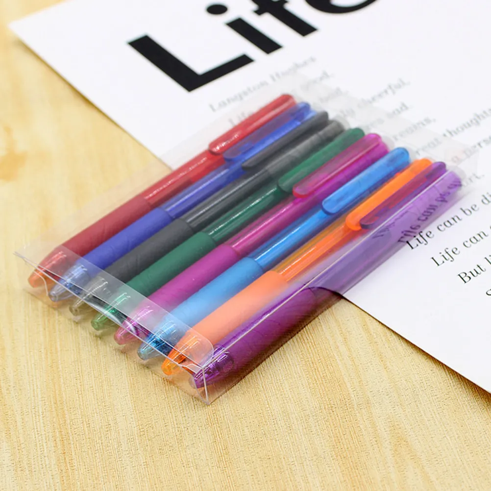

8Pcs Blue Erasable Gel Pens 0.5mm Fine Dry Smooth Ink Writing Pens for Students Kids School Office Note Taking