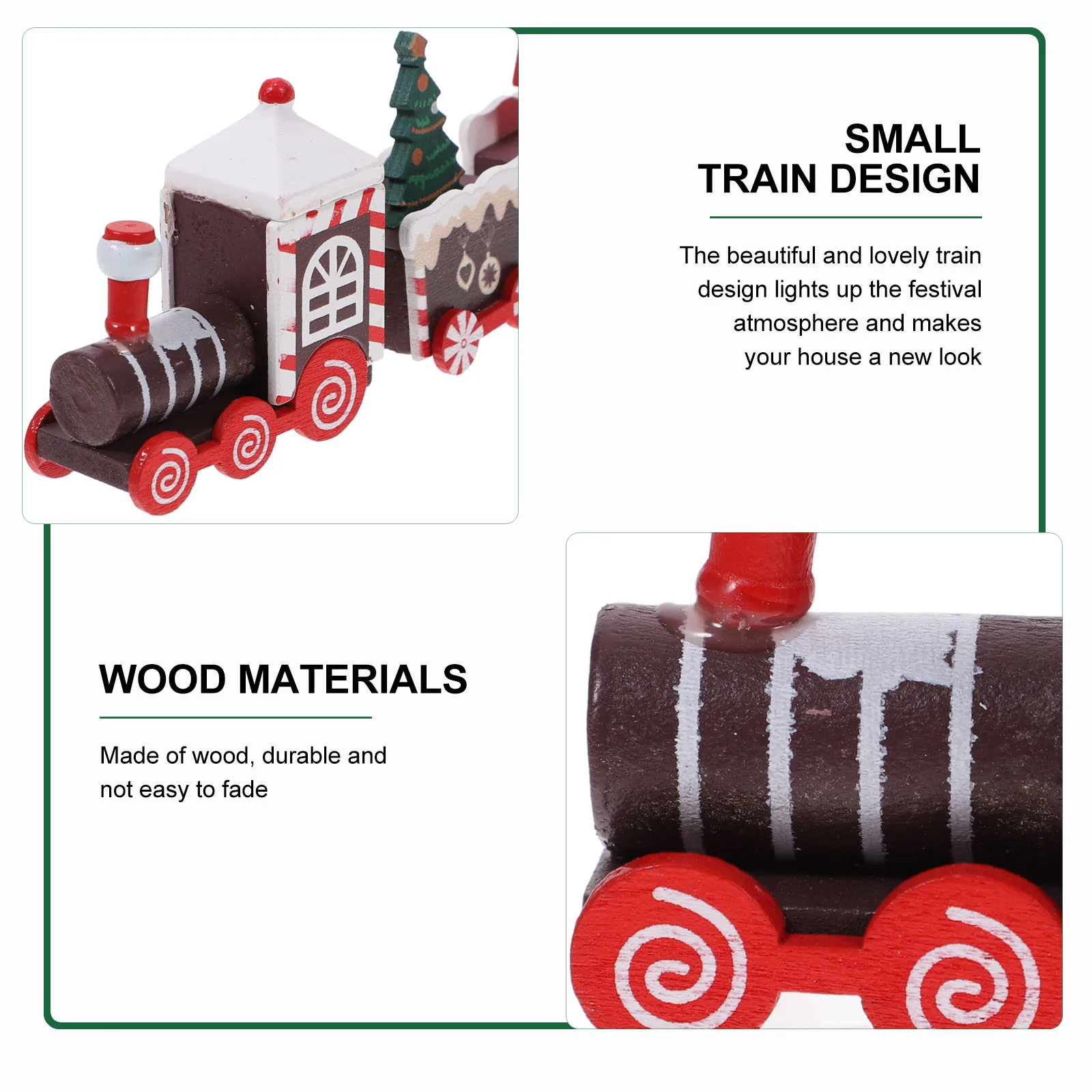 

Locomotive Train Christmas Centerpieces for Dining Table Party Decorations Indoor