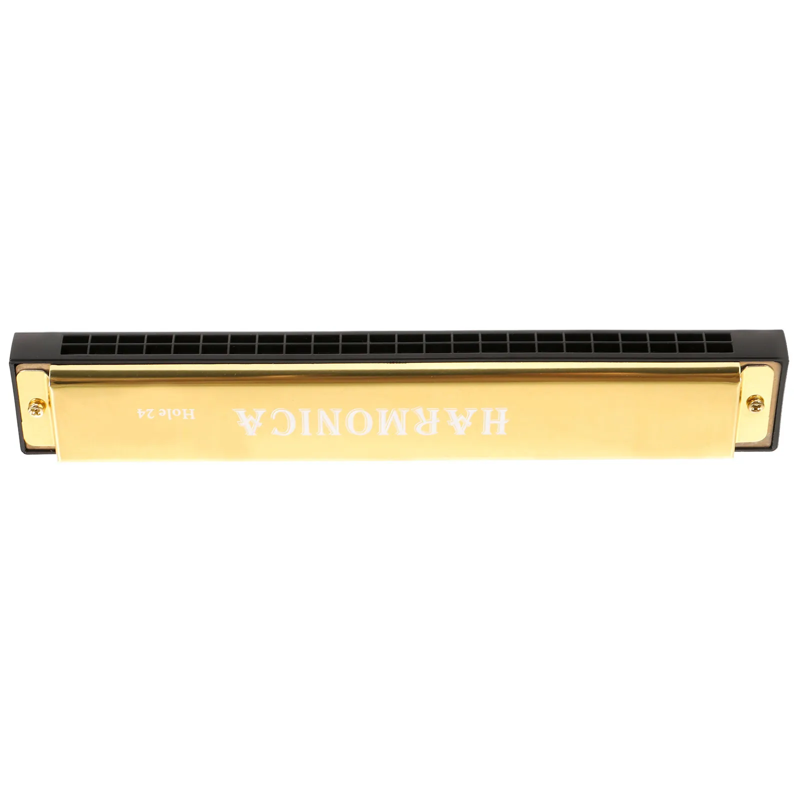 24 Holes Harmonica Small Metal Portable Learning Instrument Beginner Adult Educational Outdoor Travel Music Gift