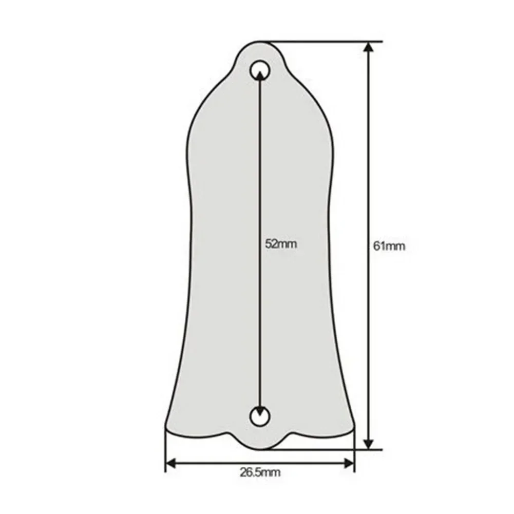 2 слоя, 2 отверстия, простые черные чехлы для анкерных стержней, колокольчик из ПВХ для электрогитары Les Paul, аксессуар для бас-гитары