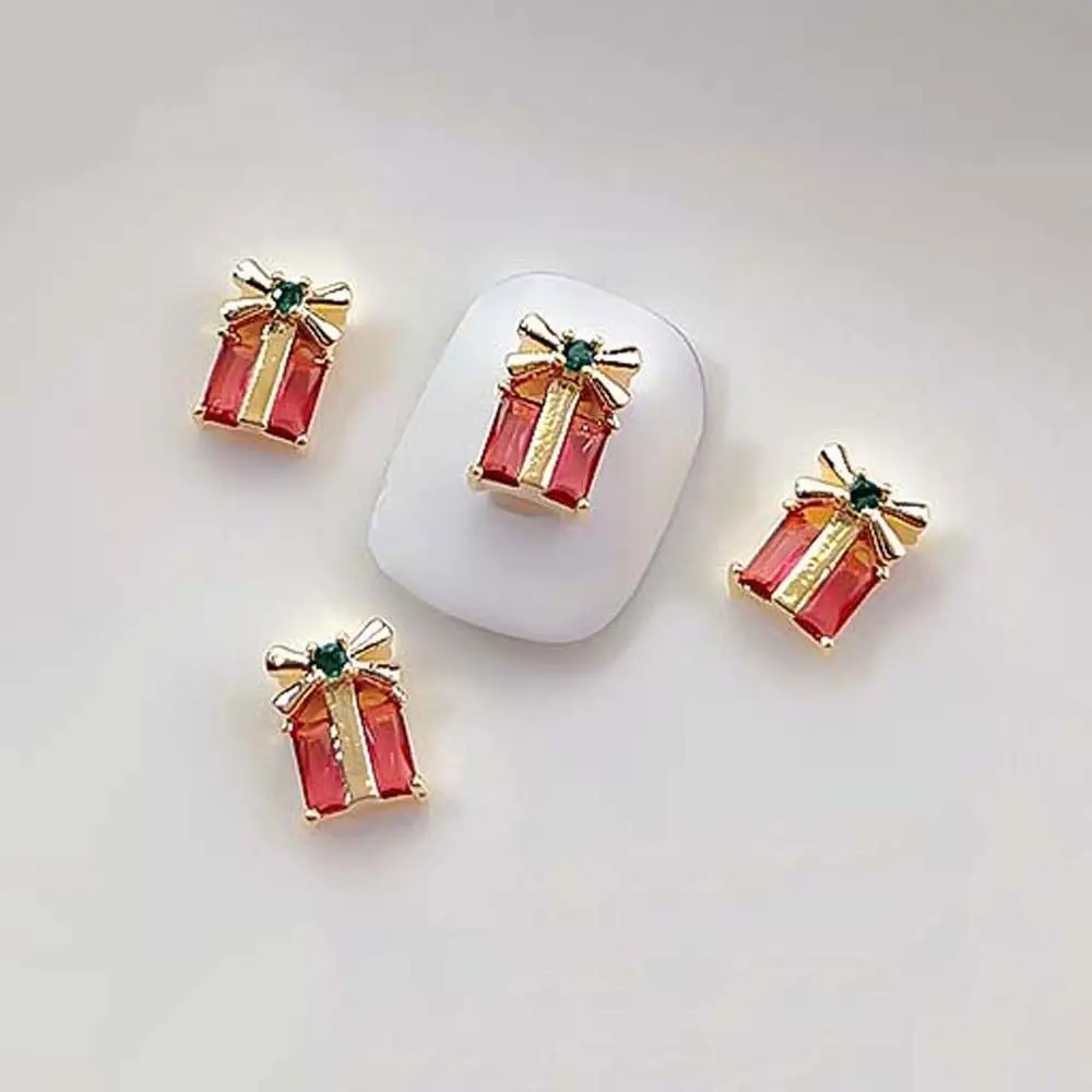 Accessoires de manucure pour arbre de noël, perceuses à ongles, flocon de neige, strass, décorations d'ongles de noël, bijoux d'ongles 3D