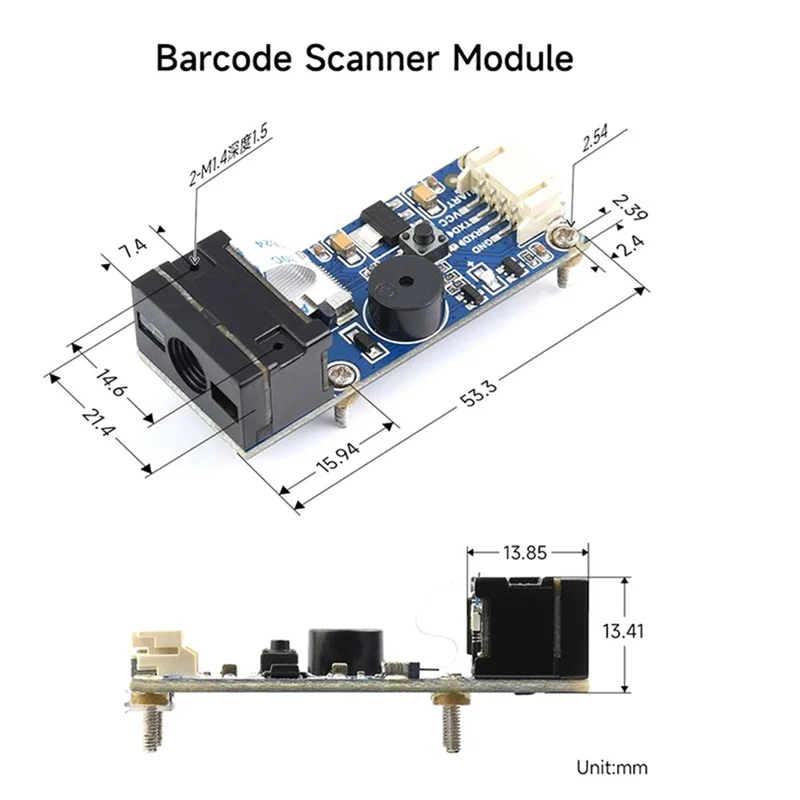 

Waveshare Barcode Scanner Module 2D Codes Scanner Module Barcode Scanning Module Barcode QR Code Reader HOT