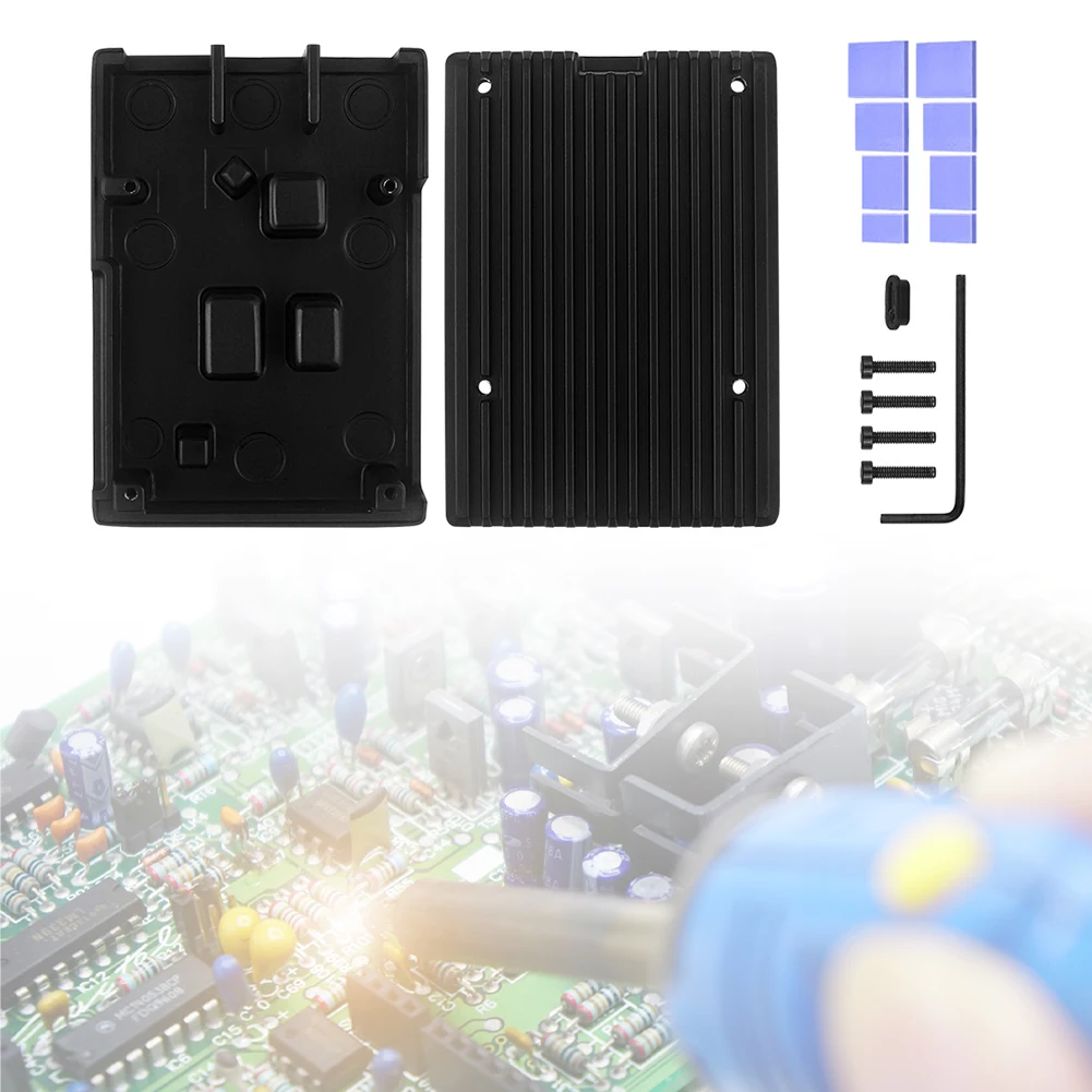 

Корпус Raspberry Pi 5, сверхмощный металлический корпус с пассивным охлаждением, антикоррозийный алюминиевый корпус радиатора Raspberry Pi 5, для Raspbery Pi5