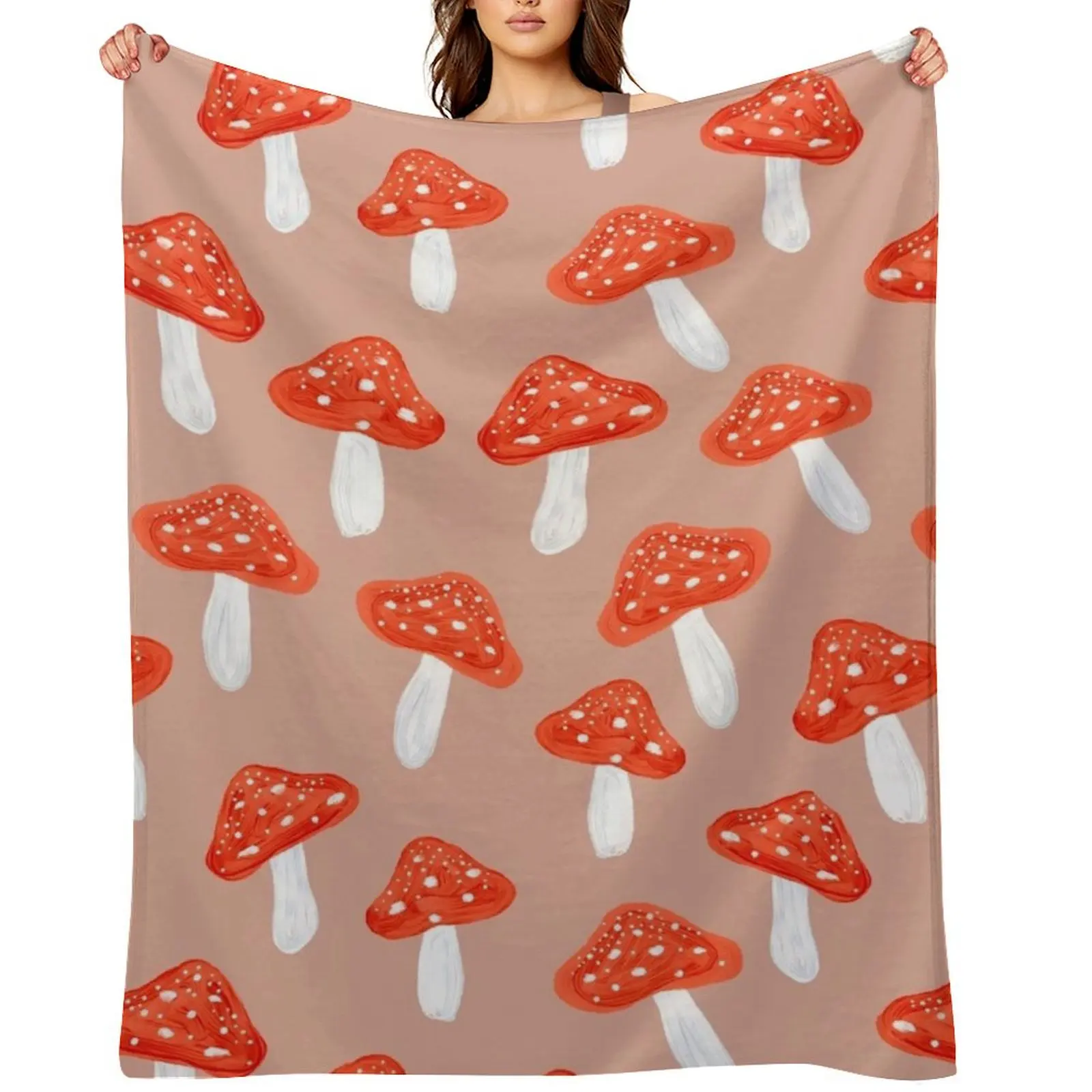 

Mushrooms Dance Throw Blanket Sofas Quilt Sofa Quilt Hair Blankets