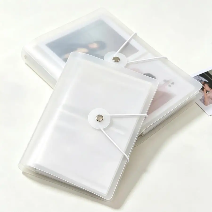 1pc Plastic Photo Album with String Fastener, Collect Book for Polaroid, Picture & Card Storage, Memory Organizing XJM