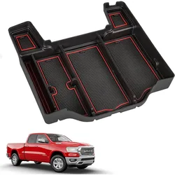 Center Console Organizer Tray for Dodge RAM 1500 2500 3500 Armrest Storage Box Accessories 2024 2023 2022 2021 2020 2019