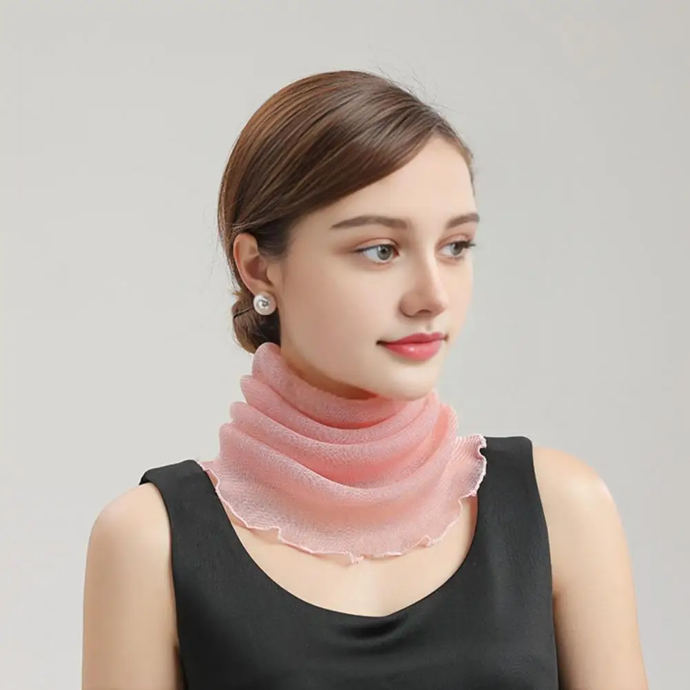 

Fashion Designer Women Ring Scarves Neck Soft Scarf For Cover Sunscreen Ice Silk Face Mask
