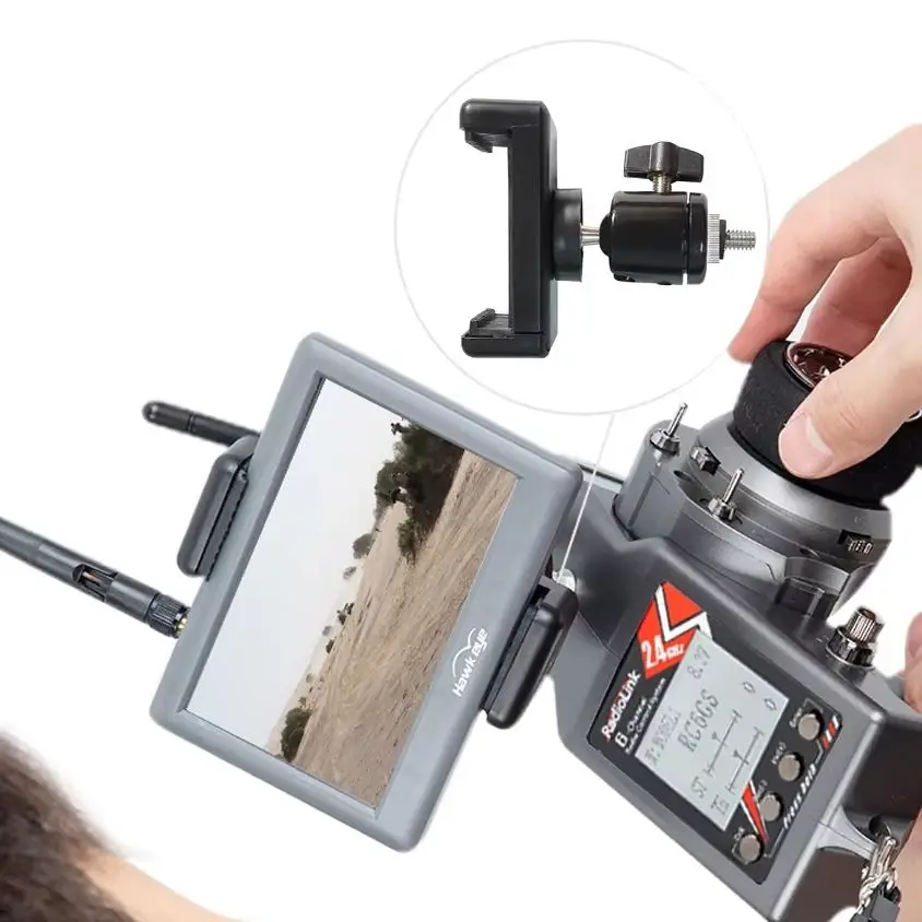 FPV Display Monitor Screen Holder Mobile Cell Phone Bracket Mount Stand Folding for RC4GS V2 RC6GS V2 RC Controller Accessories