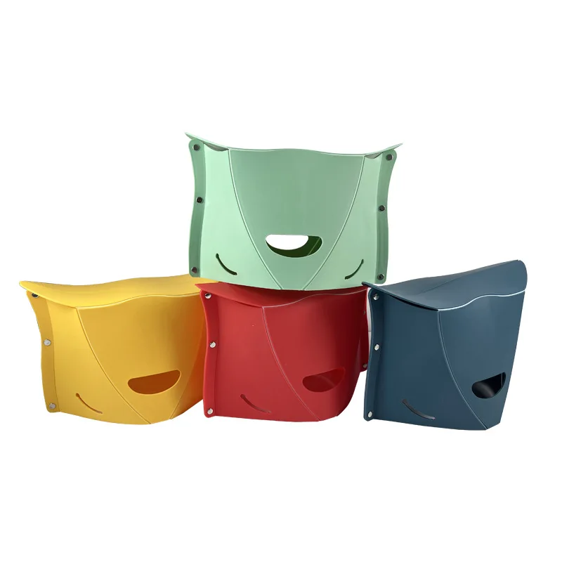 

Portable Picnic Camping Stool,2-in-1 Fruit Basket Folding Stool - Heavy Duty Plastic Panel Seat,Lightweight Garden Fishing Stool