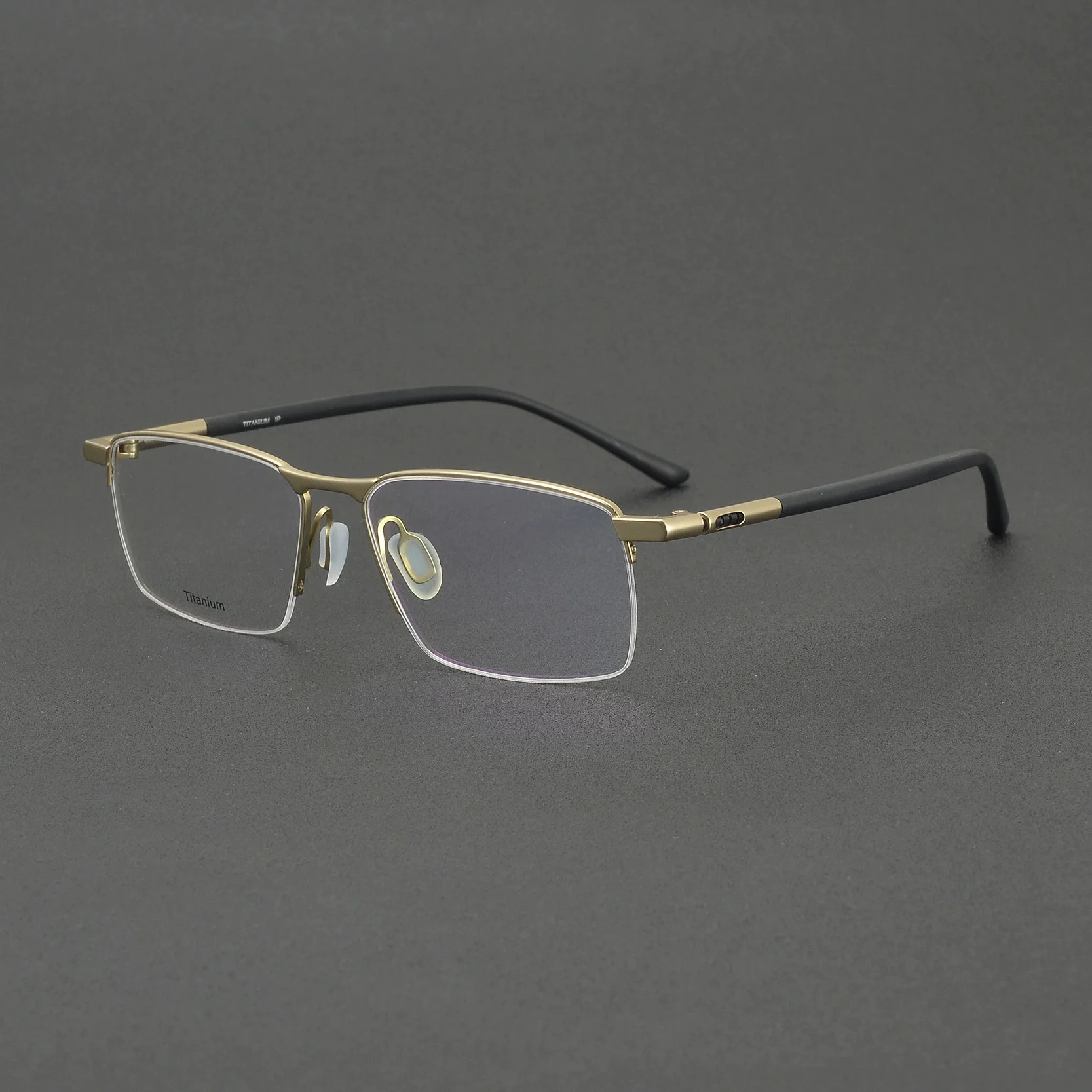 Aerodynamic Design Titanium Glasses Frames – Lightweight Durable Optical Eyewear Minimalist Geometric RX Frames P8765