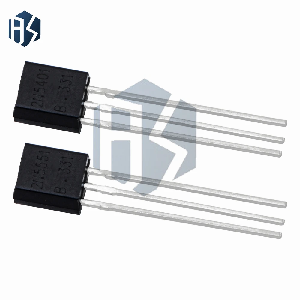 Kit transistor da 50 pezzi/lotto: DIP TO-92 2N5551 e 2N5401 (25 pezzi 2N5401 + 25 pezzi 2N5551)