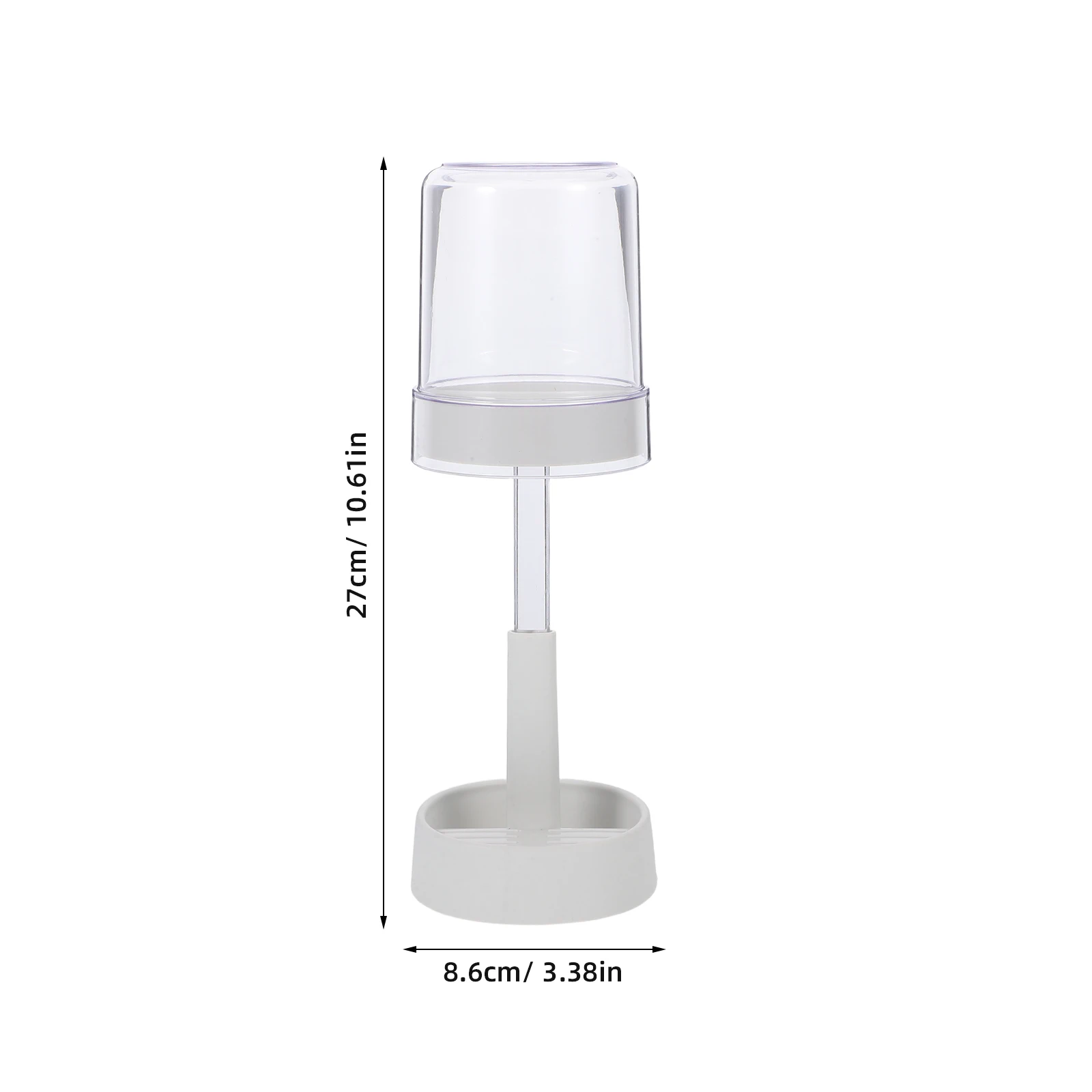 2 Slots Toothbrush Holder Covered Cup Toothpaste Storage Rack Electric Toothbrush Organizer Bathroom Counter Stand