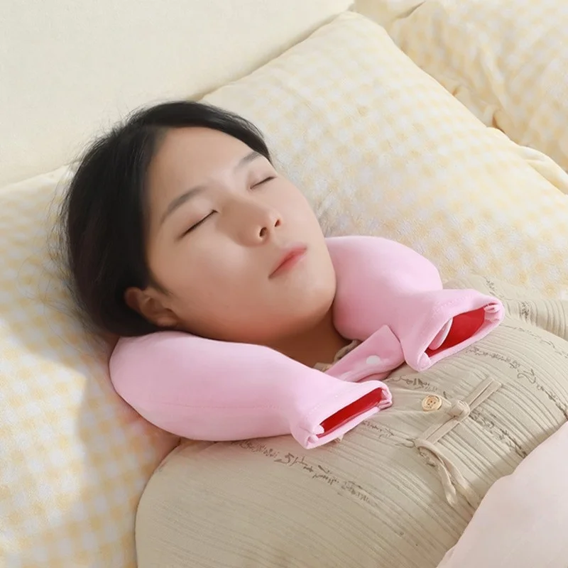 U Shape Hot Water Bottle for Neck Warm Shoulder Neck PVC Hot Water Bottle Bags Keep Warm Hot Water Bag Relieve Neck Pain Bags