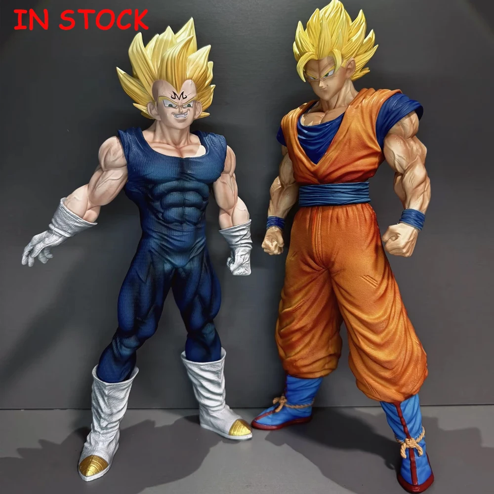 

Super Saiyan Goku Vegeta Action Figures Dragon Ball Goku Majin Vegeta Anime PVC Model Statue Collection Desk Decor Toy BoyGift