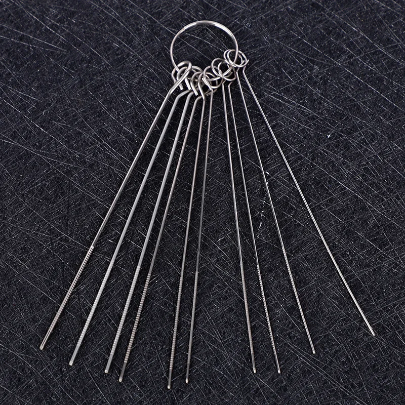 

6pcs Stainless Steel Welding Nozzle Cleaning Needles Durable Tips For Torch Carburetor Motorcycle Welding Tattoo Tool Kit