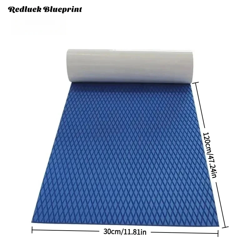 

120 см x 30 см x 5 мм (47,2 x 11,8 x 0,19 дюйма) Redluck Blueprint Нескользящая лодка для серфинга из ЭВА Яхта морская комната или карава Пол