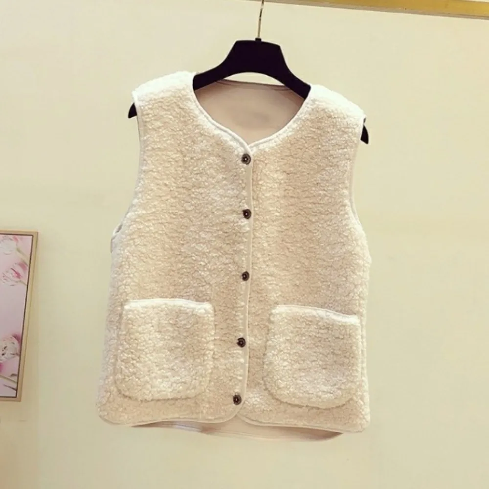 

Модный женский флисовый жилет, мягкое свободное пальто без рукавов, повседневная утягивающая верхняя одежда без рукавов, уличная одежда