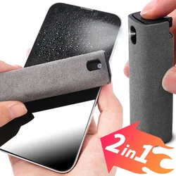 2 in 1 Phone PC Screen Cleaner Spray Bottle Set Mobile Phone Tablet PC Laptop Screen Dust Remover Microfiber Wiper Cleaner Tool