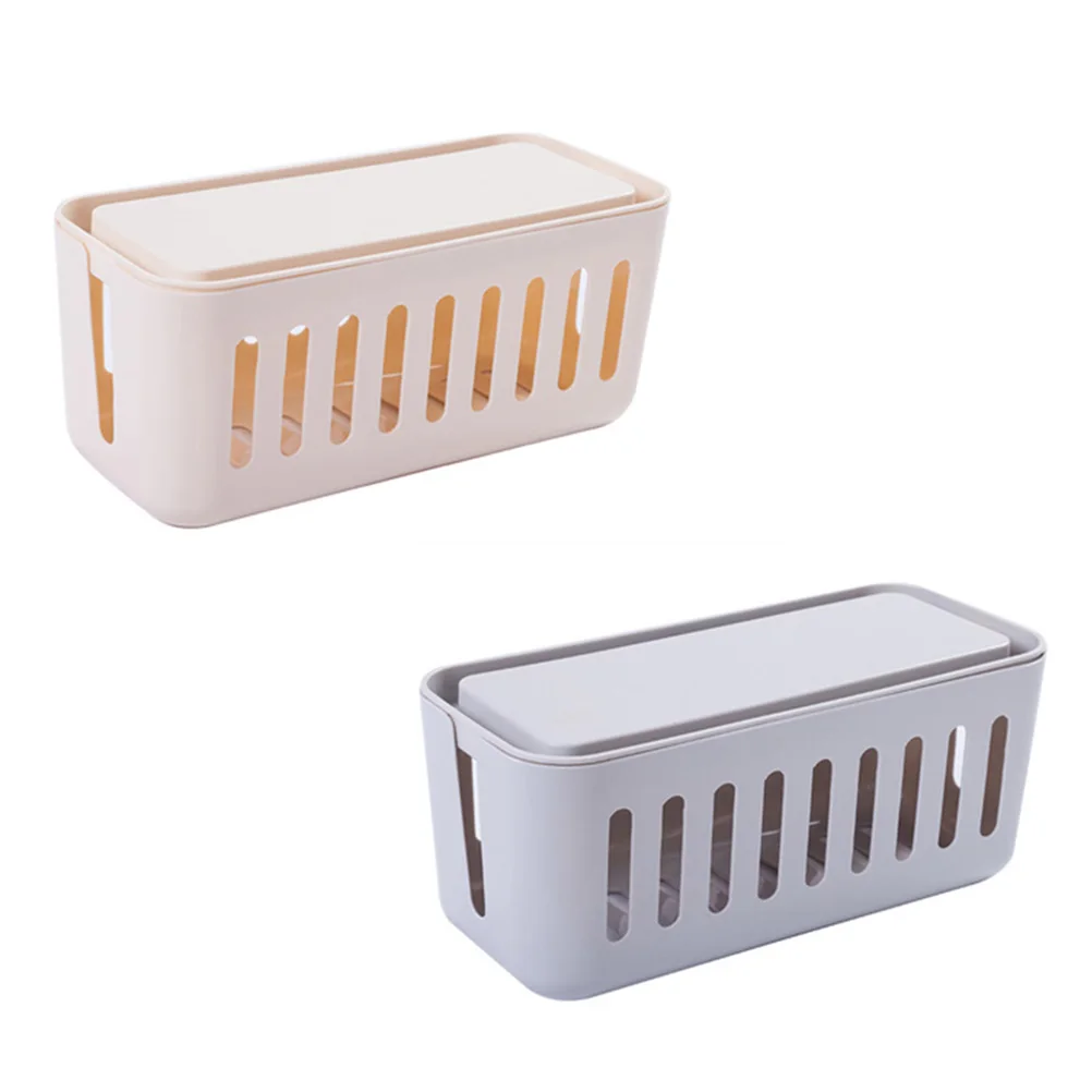 

Socket Organizer Box Large Cable Storage Case Cord Hider Power Strip Management Container Household Dust Cover For Home Office