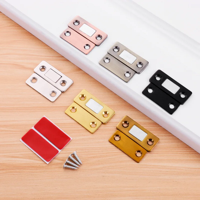 1SET Penutup Pintu Tersembunyi dengan Sekrup Magnetik Kabinet Menangkap Magnet Pintu Berhenti untuk Lemari Lemari Mebel Perangkat Keras